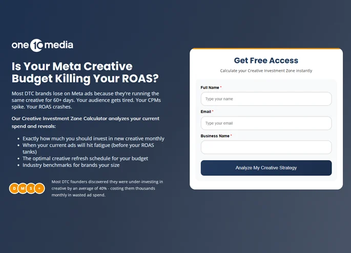 High Converting landing page design