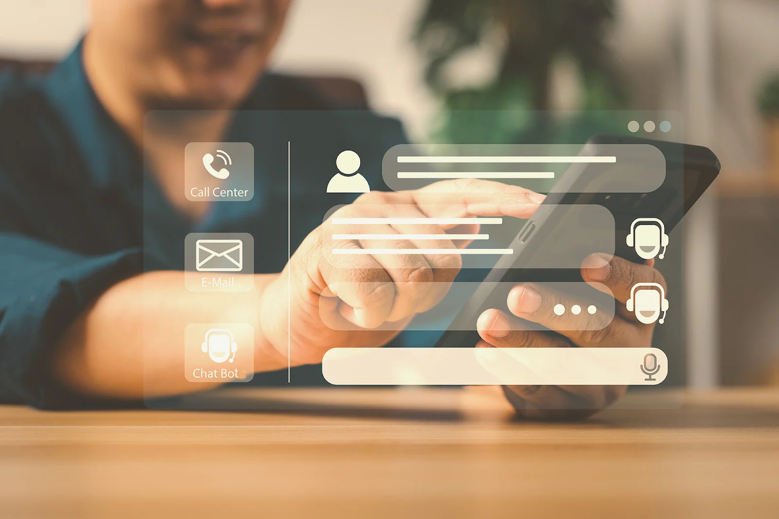 Illustration of two users viewing different personalized product recommendations on a dynamic website interface.